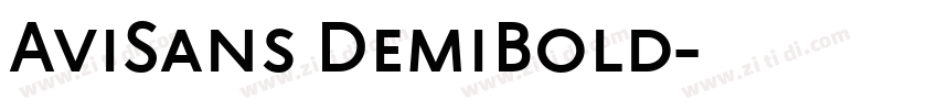 AviSans DemiBold字体转换 AviSans DemiBold字体转换